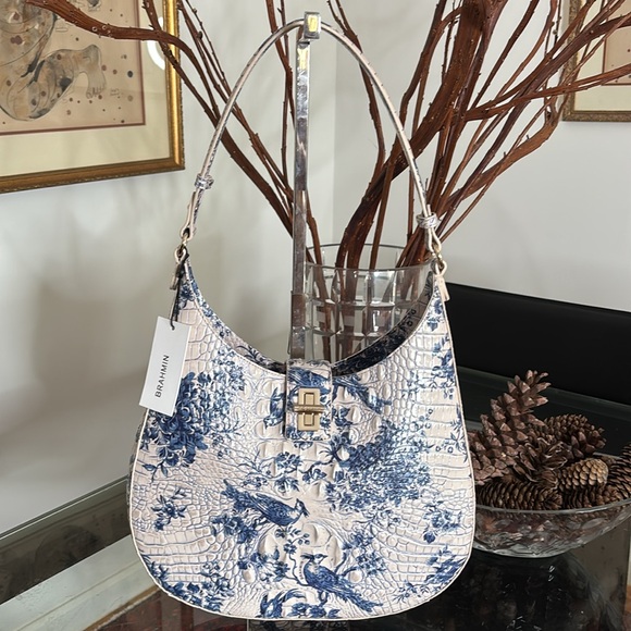 Brahmin Fallon shoulder bag Songbird Melbourne leather NWT - Picture 9 of 10